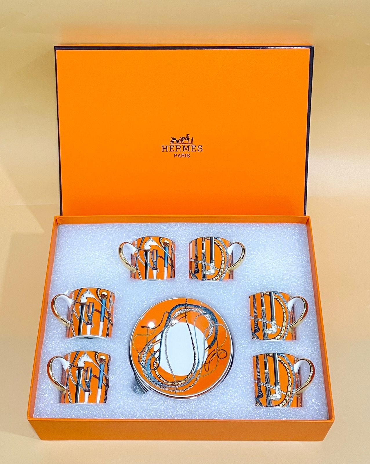 Turkish coffee from Hermes Orange color